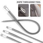 1/30Pcs Stainless Steel Rope Threading Tool Bendable Spring Drawstring Threader Clip Drawstring Thread DIY Sewing Accessories