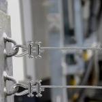 100/10PCS Steel Wire Rope Cable Clamp Metal Copper Clip Adjustable Screw Metal Fixture Sling Fastener Accessories for 1.2-2.5mm