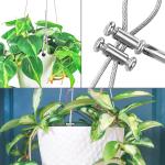 100/10PCS Steel Wire Rope Cable Clamp Metal Copper Clip Adjustable Screw Metal Fixture Sling Fastener Accessories for 1.2-2.5mm