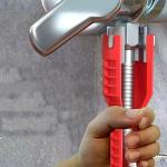8 In 1 Bathroom Wrench Set Faucet And Sink Installation Multifunctional Angle Valve Water Heater Plumbing Universal Repair Tool