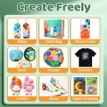 Acrylic Paint Set 12/18/24 Colors 5ml/0.17oz,Water-Proof Portable Art Rich Pigments for DlY Craft,Drawing,Painting,Canvas, Rock