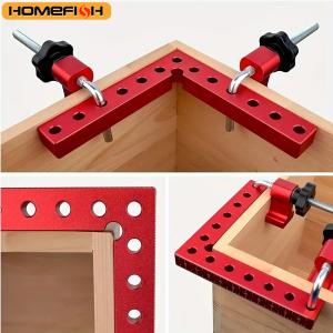 120/140mm Right Angle Fixing Clip 90 Degree L-shaped Auxiliary Fixture Positioning Panel Fixing Clip Woodworking Clamping Tool