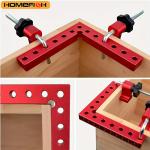 120/140mm Right Angle Fixing Clip 90 Degree L-shaped Auxiliary Fixture Positioning Panel Fixing Clip Woodworking Clamping Tool