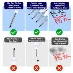 1-40PCS 20mm Deep Hole Long Nib Head Markers For Metal Perforating Pen Waterproof Bathroom Woodworking Decoration Multi-Purpose