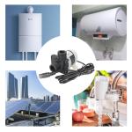 Silent 4 Points Threaded Water Heater Shower Floor Heating Booster Pump Brushless Solar Motor Water Pump DC 12V 24V IP68 US Plug