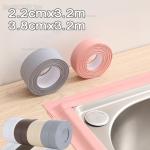 1pc Bathroom Waterproof Wall Stickers Sealing Tapes PVC Adhesive Sealing Strips Sink Edge Tape Kitchen Bathroom Accessories