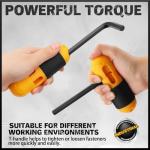 ELEAD 31-Piece Hex Key Set - Allen Wrench Set, SAE and Metric Allen Keys MM(0.7mm-10mm) SAE(0.028"-3/8) Heat-Treated, Torque Handle, High Leverage, Long & Short Keys, Easy Organization