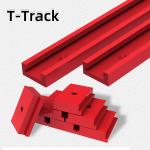 Woodworking Chute Rail T-track T-slot Miter Track Jig T Screw Fixture Slot  Table Saw Router Table DIY Tools Red DIY Tools