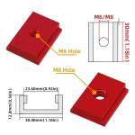 Woodworking Chute Rail T-track T-slot Miter Track Jig T Screw Fixture Slot  Table Saw Router Table DIY Tools Red DIY Tools