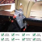 Mini Bench Vise Muliti-Funcational 3.5&quot Aluminum Miniature Small Jewelers Hobby Clamp On Table Flat Pliers Tool Vice