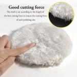 5 Piece Car Polishing Pad Set with Wool Wheel and Foam Discs Uses for 3 4 5 Inch Backing Plates Waxing Paint Correction