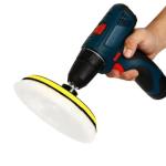 5 Piece Car Polishing Pad Set with Wool Wheel and Foam Discs Uses for 3 4 5 Inch Backing Plates Waxing Paint Correction