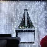 LED Curtain Lights USB Powered with Remote Control Holiday Christmas Decorations for Home Wedding Birthday Bedroom Party Lights