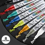 Car paint scratches repair brush pen waterproof water paint marker pen car tire tread care automotive  black white red silver