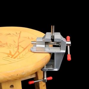 Mini Bench Vise Muliti-Funcational 3.5&quot Aluminum Miniature Small Jewelers Hobby Clamp On Table Flat Pliers Tool Vice