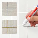 Waterproof Ceramic Tile Grout Marker, Mold-Resistant Seam Pen for Kitchen & Bathroom Wall and Floor Repair Repair Marker