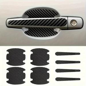 8Pcs Car Door Bowl Anti-scratch Sticker Clear Door Bowl Handle Protection Sticker Paint Surface Film Car Accessories