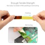 30m Long Gold Finger High Temperature Resistant Tape Polyimide Tape Multi Size Pet Anti Static Lithium Battery Insulation Tape