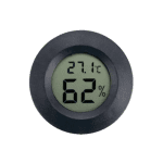 4 Pcs Mini Hygrometer Thermometer Fahrenheit or Celsius Meter Digital LCD Monitor Indoor Room Round Humidity Temperature Gauge