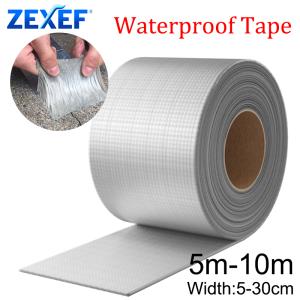 Waterproof Tape High Temperature Resistance Aluminum Foil Thicken Butyl Tape Wall Pool Roof Crack Duct Repair Sealed Self Tape