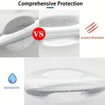 8Pcs Car Door Bowl Anti-scratch Sticker Clear Door Bowl Handle Protection Sticker Paint Surface Film Car Accessories