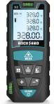 Laser Measure,RockSeed Digital Laser Distance Meter with 2 Bubble Levels,Portable M/in/Ft Unit Switching Backlit LCD and Measuring Distance/Area/Volume/Pythagorean