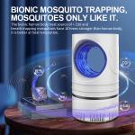 1 PC Electric Fly Bug Mosquito Insect Killer LED Light Trap Control Lamp Small Pest with USB Power Supply and Adapter