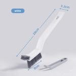 Effective Cleaning Brush for Corners and Gaps - 2-in-1 Multipurpose Bathroom and Floor Tiles Cleaning Brush