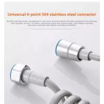 2m 3m 5m Spring Shower Hose Meters Water Plumbing Hose Plastic Bathroom Water Toilet Bidet Sprayer Telephone Line soft Hoses