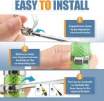 40pcs box-packed 8-29mm stainless steel American style throat clamp box clamp combination clamp ring clamp ring joint