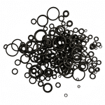 225pcs O-Ring Kit: Durable Rubber Seals for Automotive & Machinery, Ideal for Plumbing - Oil & Water Resistant, Assorted Sizes