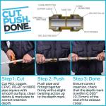 SharkBite Straight Coupling Plumbing Fitting - Push-to-Connect, 3/4 In. - 4 Count