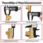 Digital Caliper, Esydon Upgraded Calipers 6 inch, Measuring Tool, Electronic Ruler, with Large LCD Screen, Auto-Off Feature, Inch and Millimeter Conversion, Plastic Case, Perfect for Household, DIY