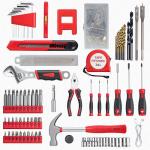 Tool Set - 8V Cordless Drill Set, 132 Piece Home Tool Set With Hand Drill, Tool Kit for Women & Men, Perfect for Homeowner, Diyer, Handyman