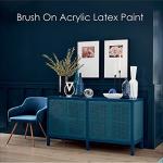 Krylon K05615007 COLORmaxx Acrylic Latex Brush On Paint for Indoor/Outdoor Use, ½ Pint, Satin White