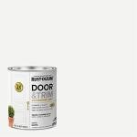 Rust-Oleum 369384 Advanced Dry Door & Trim Paint, Quart, Satin White