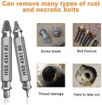 Gifts for Men,Damaged Screw Extractor Set,Fathers Day Gifts for Dad from Daughter Son,Mens Gifts for Dad,Husband,Stripped Screws Nuts & Bolts Drill Bit Tools for Easy Removal of Rusty Broken Screw