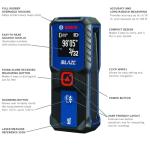 BOSCH GLM100-23 100 Ft Blaze Laser Distance Measure, Includes 2 AA Batteries
