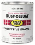 Rust-Oleum 7792502 Stops Rust Brush On Paint, Quart, Gloss White, (Pack of 1)