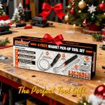 HORUSDY 4-Piece Telescoping Magnetic Pickup Tools Set - Extendable Magnetic Pick Up Tools，Flexible Bendable Spring Magnet Stick