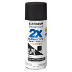 Rust-Oleum 331182 Painter's Touch 2X Ultra Cover Spray Paint, 12 oz, Ultra Matte Black