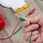 WGGE WG-026 10 Pieces and 5 Colors Test Lead Set & Alligator Clips,20.5 inches / 22 AWG Copper Wire. The Clips soldered and Stamped to The Wires. (1 Pack)