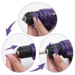 CARTMAN 150 Piece Tool Set, Tool Set with 8V Purple Cordless Drill Set, Home Tool Kit