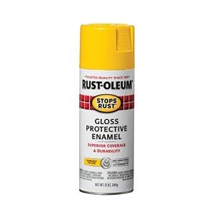 Rust-Oleum 7747830 Stops Rust Spray Paint, 12 oz, Gloss Sunburst Yellow