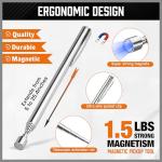 HORUSDY 4-Piece Telescoping Magnetic Pickup Tools Set - Extendable Magnetic Pick Up Tools，Flexible Bendable Spring Magnet Stick