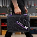 CARTMAN 150 Piece Tool Set, Tool Set with 8V Purple Cordless Drill Set, Home Tool Kit