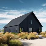 EVOLVE Barn & Fence Paint, Flat (Black), 1 Gallon – Durable Scratch-Resistant Wood Coating for Outbuildings & Fences, Fast-Dry Water-Based Formula