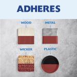 Rust-Oleum 267312-Painter's Touch Latex Paint, 1 Half Pint, Satin Colonial Red