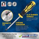 10-Piece Magnetic Screwdriver Set with Comfort Grip