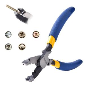 VAZIOYAR Multi-Function Screw Extractor Pliers, Non-Slip Screw Removal Tool, Extracts Stripped, Broken, Rusted Screws, Screw Pliers for Tightening, Loosening and Gripping Nuts and Bolts，Wire pliers